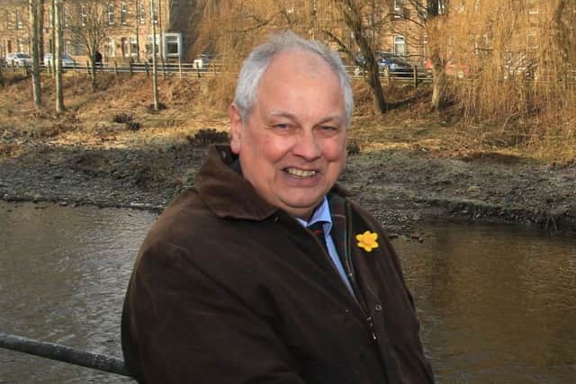 Selkirkshire councillor Gordon Edgar by the Teviot in Hawick.