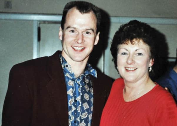Steve 'Hizzy' Hislop with his mother Margaret.