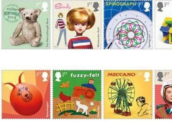 Royal Mail has revealed a new stamp issue featuring some of the most iconic and much-loved British toys from the last 100 years.
