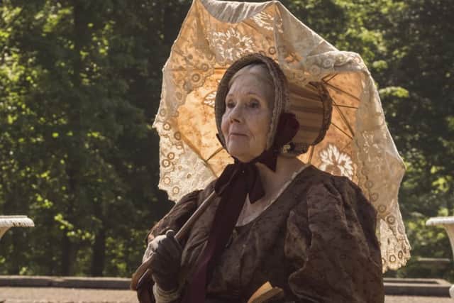 Diana Rigg as the fifth duchess of Buccleuch in ITV's Victoria.