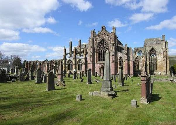 Melrose Abbey, Melrose in the Scottish Borders.