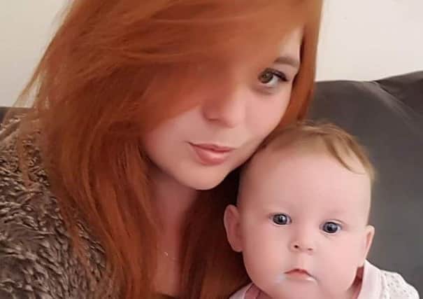 Toyah Chetwynd with baby Alexis Jade.