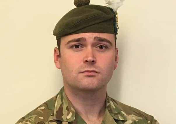 Corporal Kieran Haig from Galashiels, serving with 2 SCOTS.
