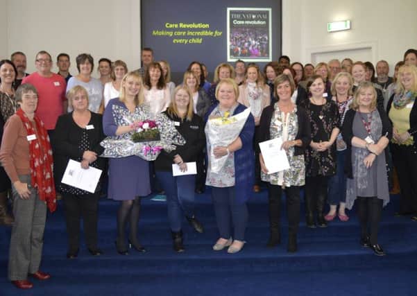The hard work and commitment of long-serving foster carers have been acknowledged by Scottish Borders Council at an awards ceremony at Tweed Horizons.