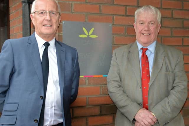 Jim Wilson and Kelso councillor Tom Weatherston at the revamped Waverley Care Home.