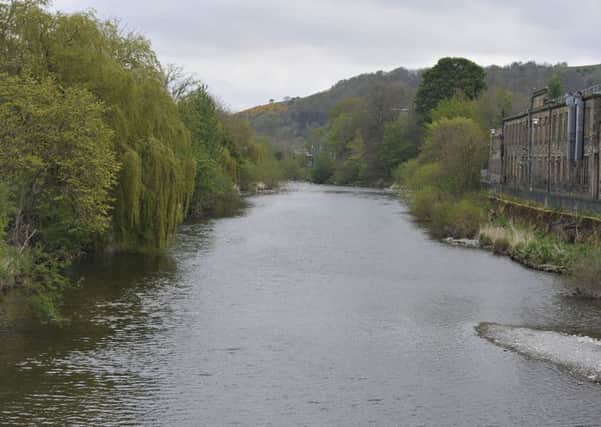 The River Teviot running through Hawick.