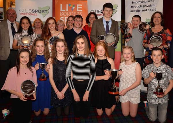 The 2017 ClubSport Peeblesshire winners (picture by Alwyn Johnston)