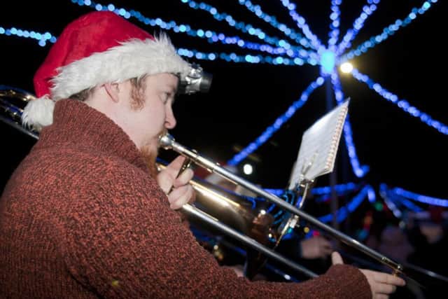 Musical entertainment as the lights were turned on at Earlston last year.