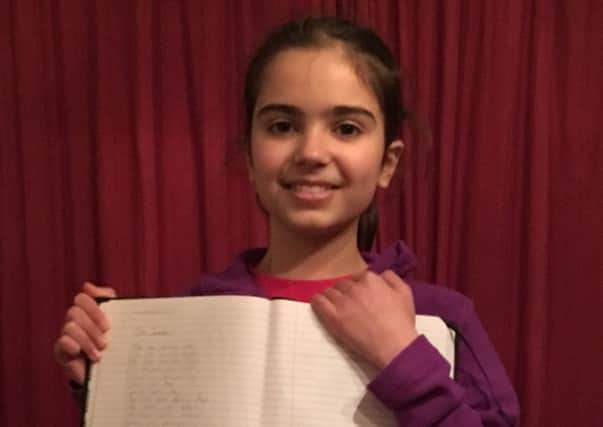 Aaliyah Mason, 9, from Stow is a finalist in the Muslim Young Writer Awards.