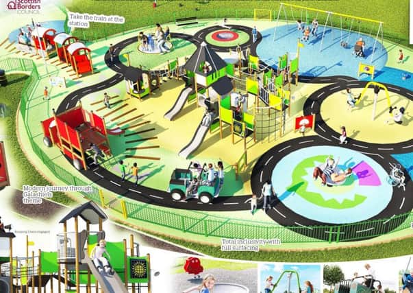 An example of how the new playpark could look.