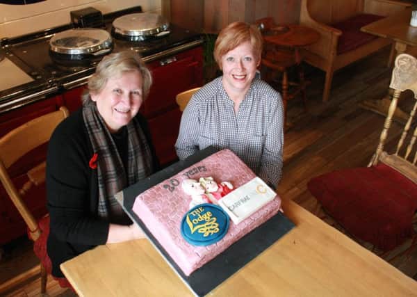 Carfraemill owner Jo Sutherland, left, and general manager Susan Thorburn celebrate 20 years at Carfraemill.