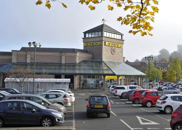 The incident took place at Morrisons supermarket in Hawick.
