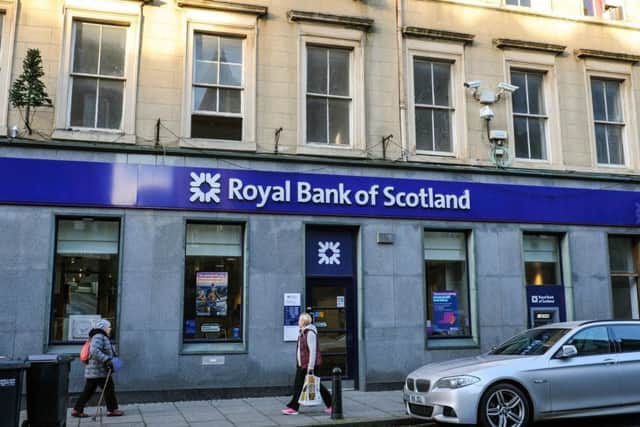 The Royal Bank of Scotland branch in Hawick High Street is one of six in the region facing closure.