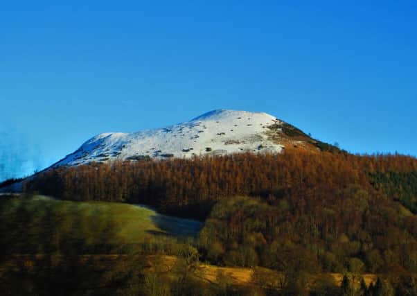 This image of the Black Hill was taken on the road just out of Earlston at Sorrowlessfield
