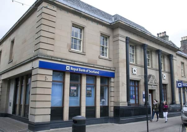 The Royal Bank of Scotland branch in Galashiels.