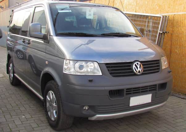 A Volkswagen Caravelle campervan similar to this one was stolen from the Aitken Walker car showroom at Duns.