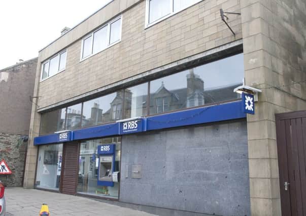 The Royal Bank of Scotland branch in Selkirk.