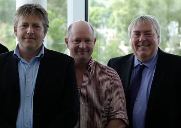 From left, John Henderson, partnership chairman Will Haegelandand Malcolm Roughead, chief executive of VisitScotland.