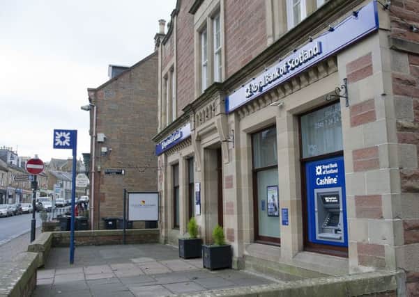 The Royal Bank of Scotland branch in Melrose is one of six in the region facing closure.