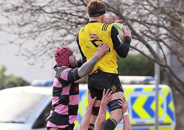 BT Premiership leaders Melrose (in yellow) in action recently against Ayr.