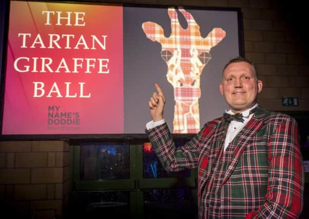 Doddie Weir at a fundraising ball held in aid of his MND research foundation at Kelso last Friday.