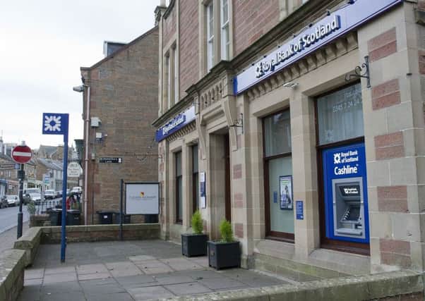 The Royal Bank of Scotland branch in Melrose is one of six in the region facing the axe.