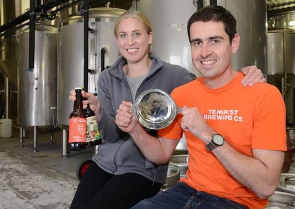 Tempest Brewing Co bosses Annika and Gavin Meiklejohn.