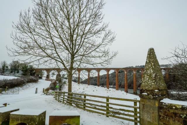 Snow at Leaderfoot.