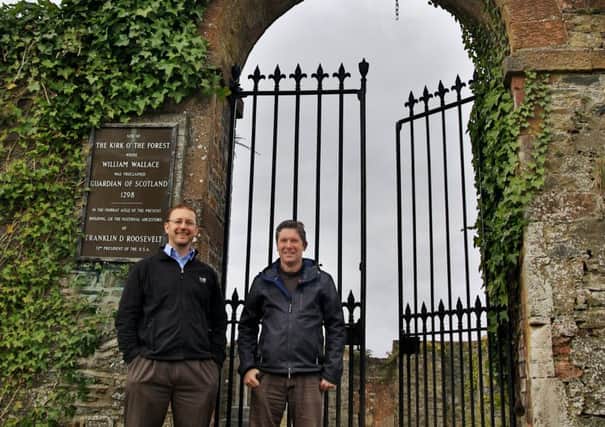 Dr Chris Bowles and Colin Gilmour at the Auld Kirk