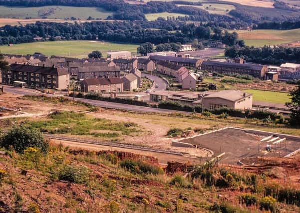 Landscape shot of Langlee, possibly taken in the late 1960s.  Pic George Crooks.