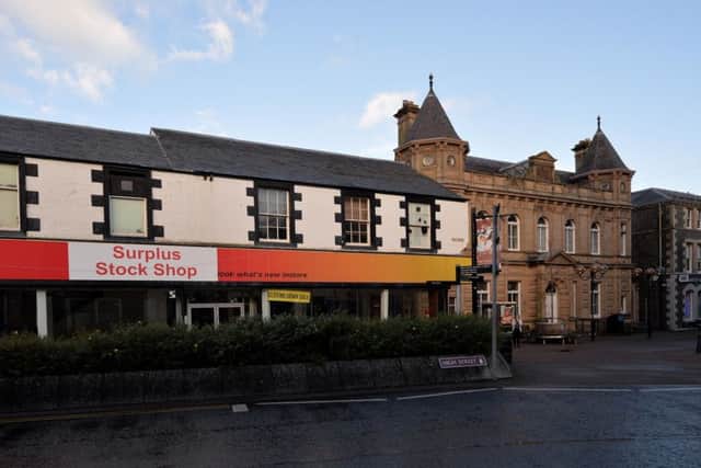 The old Poundstretcher in Galashiels.