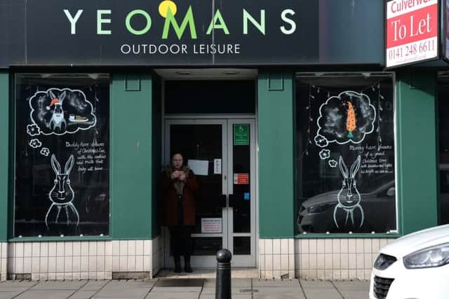 The old Yeomans shop in Hawick High Street.