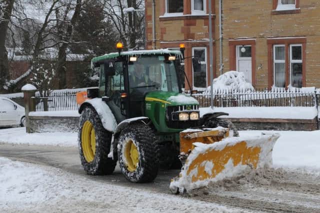 Another snowplough in Selkirk today.