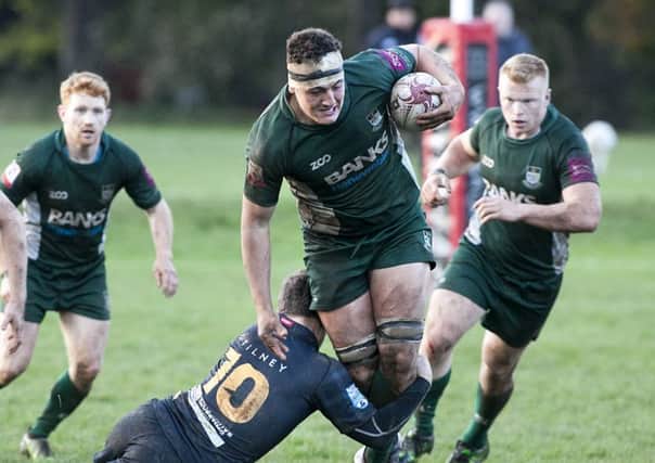 Guy Graham., of Hawick,  has made a great impact so far for the young Scots but is injured, so Rory Darge of Melrose takes his place in the back row (picture by Alistair Linford).