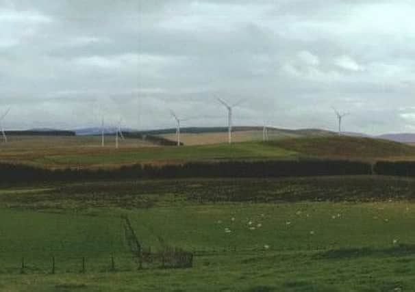What Birneyknowe wind farm, near Hawick, would look like.