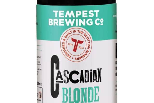 Tempest Brewing Co's Cascadian Blonde beer.