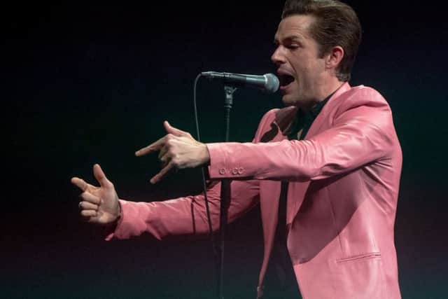 Killers frontman Brandon Flowers at the SSE Hydro in November. Photo: Rob Loud.