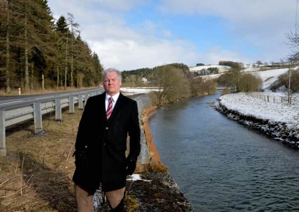 Councillor Davie Paterson on the Branxholm straight going towards Carlisle.