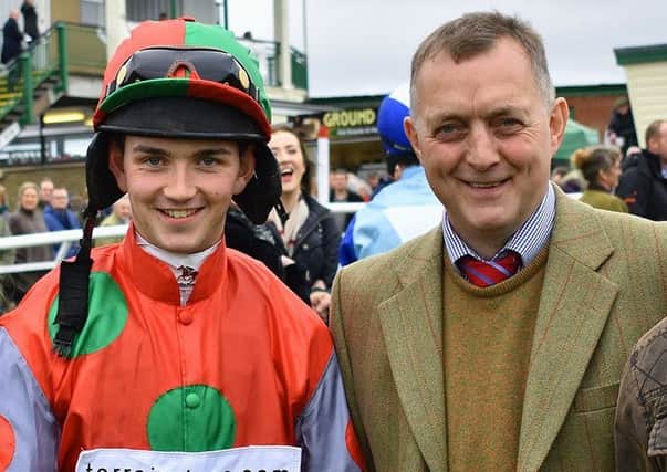 Sam, left, and Stuart Coltherd pictured this season at Kelso (picture by John Smail)