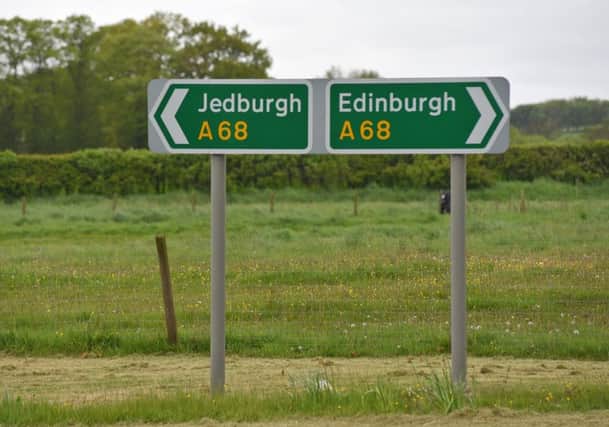 Jedburgh A68 and Edinburgh A68