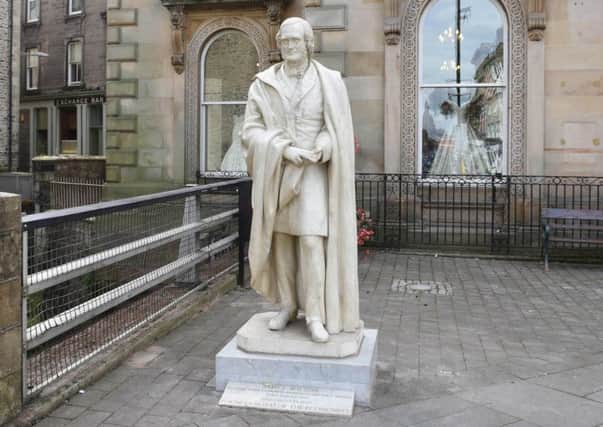 Hawick's James Wilson statue.