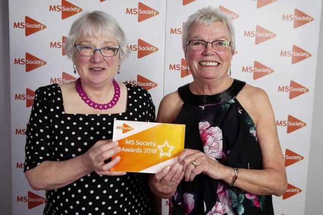 Mary Douglas and Judy Eglinton of the Borders MS Society Group which won Campaigner of the Year at the MS Society Awards.