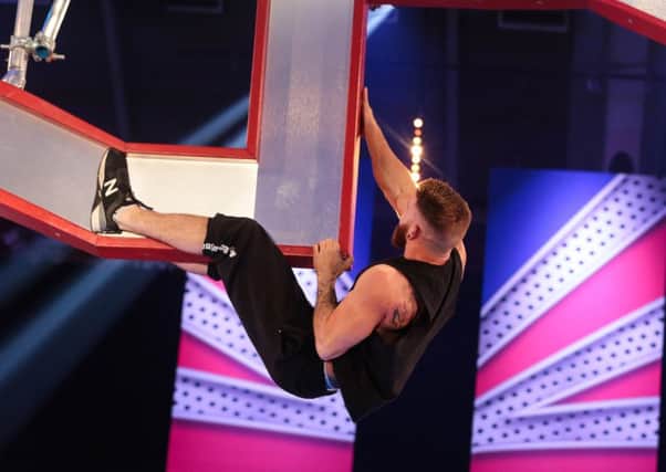 From Potato

Ninja Warrior UK: SR4: Ep4 on ITV

Pictured: Ali Hay.

This photograph is (C) ITV Plc and can only be reproduced for editorial purposes directly in connection with the programme or event mentioned above. Once made available by ITV plc Picture Desk, this photograph can be reproduced once only up until the transmission [TX] date and no reproduction fee will be charged. Any subsequent usage may incur a fee. This photograph must not be manipulated [excluding basic cropping] in a manner which alters the visual appearance of the person photographed deemed detrimental or inappropriate by ITV plc Picture Desk.  This photograph must not be syndicated to any other company, publication or website, or permanently archived, without the express written permission of ITV Plc Picture Desk. Full Terms and conditions are available on the website www.itvpictures.com

For further information please contact:
iwona.karbowska@itv.com / 0207 157 3043