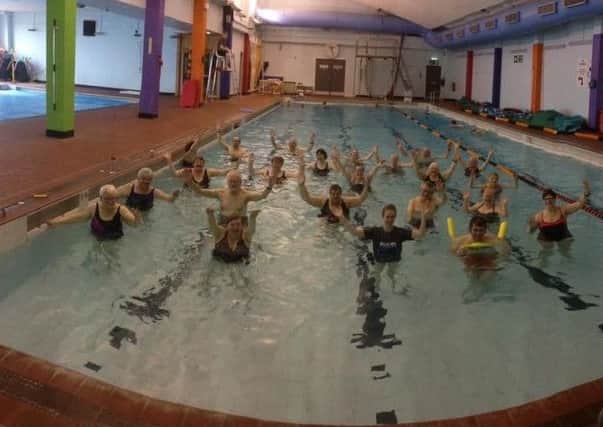 Taking the plunge...Eyemouth and District Rehabilitation Group members regularly exercise in Eyemouth pool.