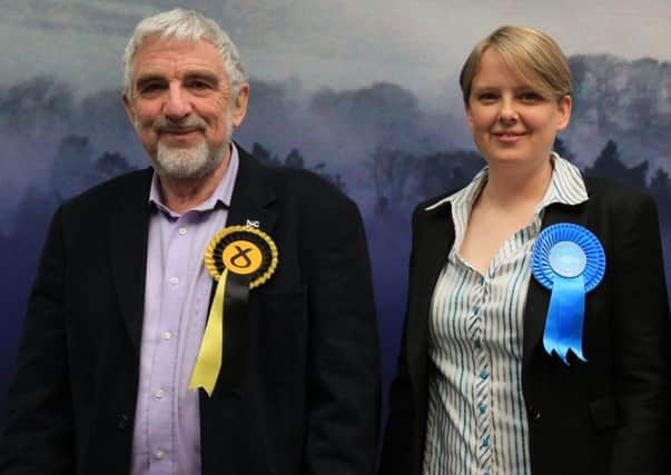 Stuart Bell and Shona Haslam, both Tweeddale East councillors on Scottish Borders Council.