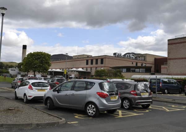 It's claimed travellers at Gatwick were shown a photo of the car park at the Borders General Hospital.