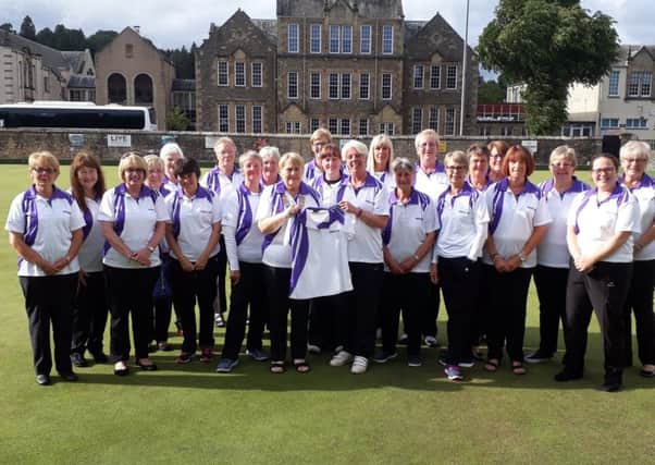 Borders bowling ladies with Fiona Scott.