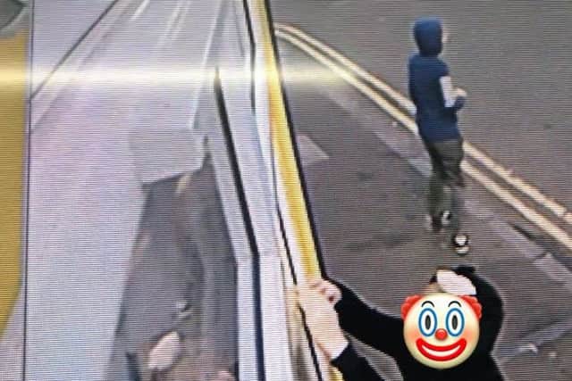 CCTV footage of youths apparently attempting to break into Kat's Corner in Hawick.