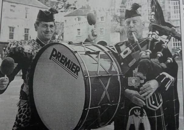 Brian Scott and Alan Walker at Jethart Festival in 1993.