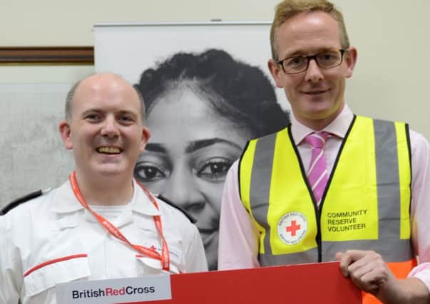 John Lamont joined fellow MPs from across the political spectrum in backing a new scheme which uses the power of community to tackle emergencies.
The British Red Cross responds to an emergency every four hours in the UK  from fires, to extreme weather conditions and flooding, to national emergencies, including acts of terror.
The drive to sign up 10,000 volunteers comes after the British Red Cross experienced one of its busiest years since the Second World War in 2017, assisting 9,265 people in more than 1,500 emergencies across the UK.